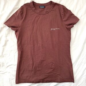 Jacquemus Pink Fitted Short Sleeve T-Shirt